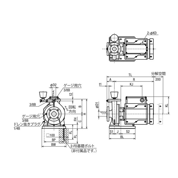 HITACHI-IES日立电动泵JDS 100X80A-E55.5