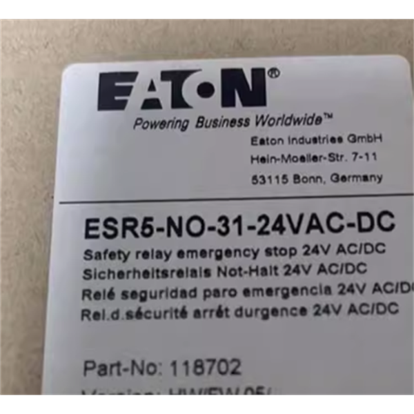 EATON伊顿Bussmann系列NH熔断器底座和开关 EBV0033SV1