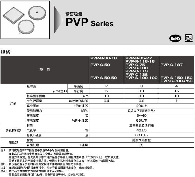 CKD喜开理精密吸盘PVP-R-36-18-CP-A