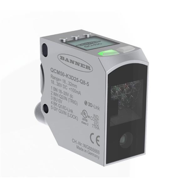 BANNER邦纳美国QCM50 系列颜色传感器 QCM50-K1D40-Q8-4