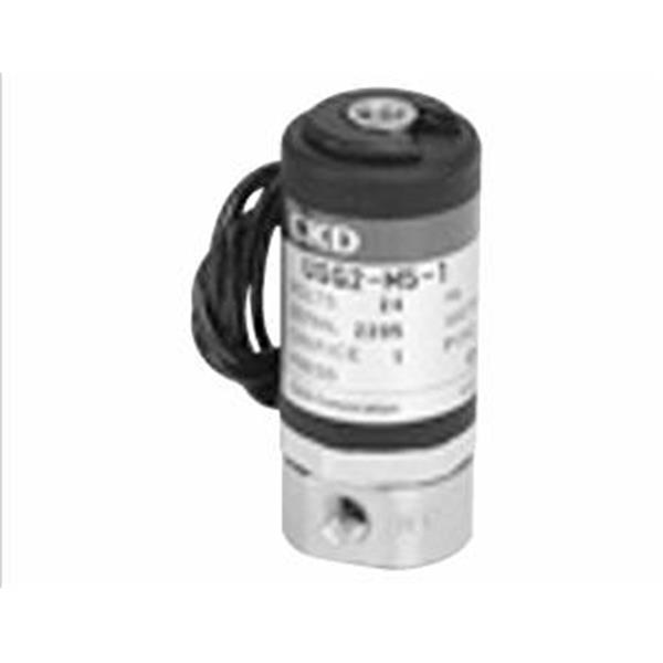 CKD喜开理多种流体小型直动式2通电磁阀USG2-M5-1-0-AC200V
