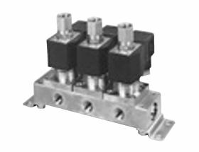 CKD喜开理多种流体直动式2通电磁集成阀GAG432-5-10-DC 100V