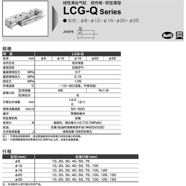 CKD喜开理线性滑台气缸LCG-8-30-F2H1-R-S1DTP72