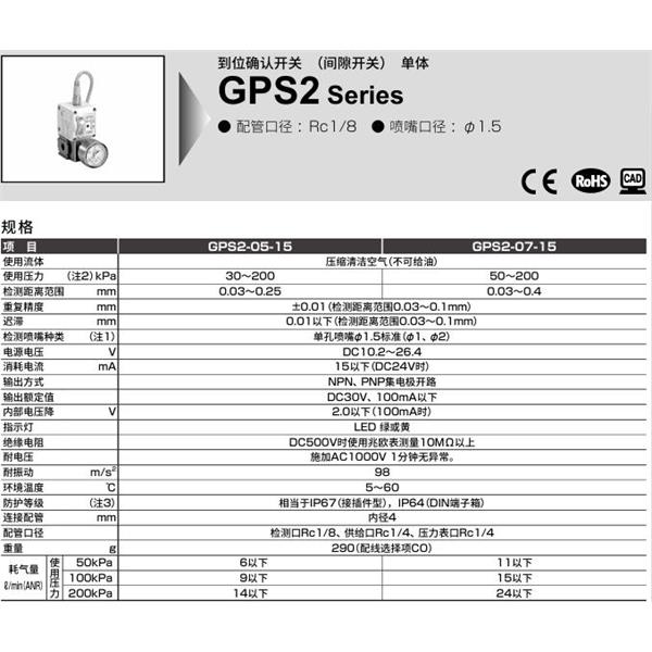 CKD喜开理到位确认开关UGPS2-07-15-1PYTL-L-GW2-2H-1