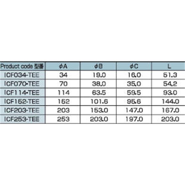 日本ADVANTEC爱德万泰克ICF三通TEE真空管路连接件ICF070-TEE